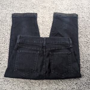 NYDJ Jeans Women 4p Blue Stretch Normcore High Rise Slim Cropped Denim Casual